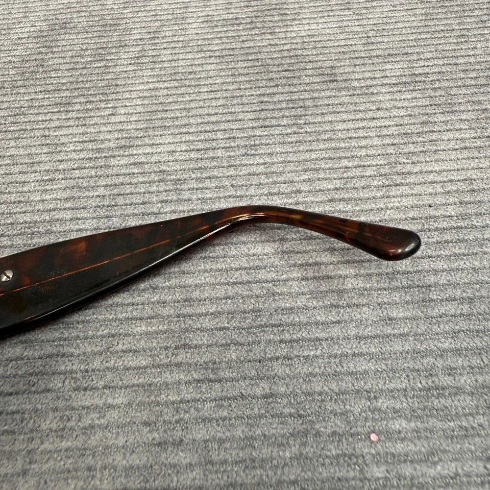 Vintage Tortoise Shell Snake Temple Y2K Eyeglasses Gold Serpent  Oval Frames